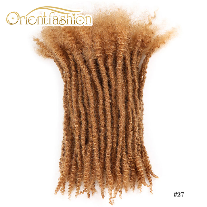 Orientfashion Textured Coiled Tips Loc Extensions Human Hair 8-20 Inch (20 Locs Per Bundle)