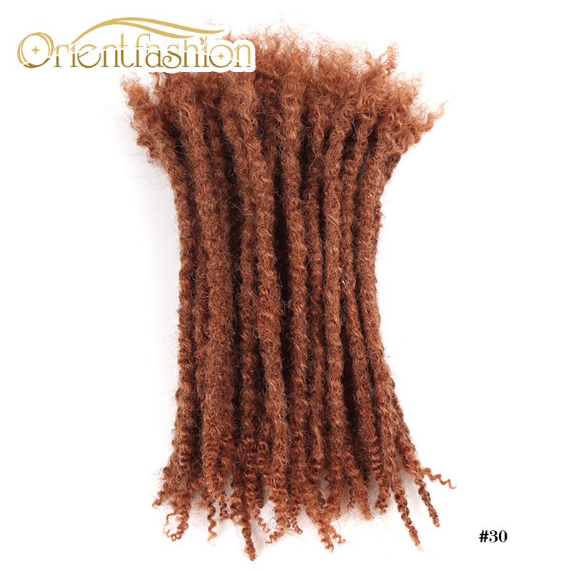 Orientfashion Textured Coiled Tips Loc Extensions Human Hair 8-20 Inch (20 Locs Per Bundle)