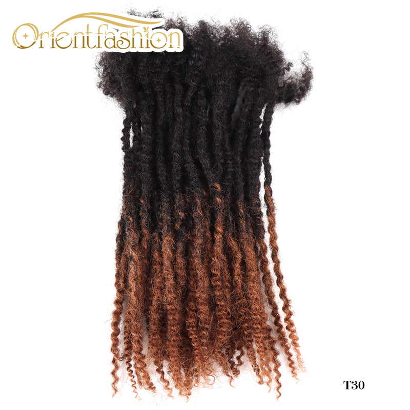 Orientfashion Textured Coiled Tips Loc Extensions Human Hair 8-20 Inch (20 Locs Per Bundle)