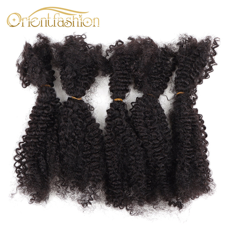 Orientfashion Brazilian Kinky Human Hair 4b 4c Bulk Human Hair for Braiding 100g