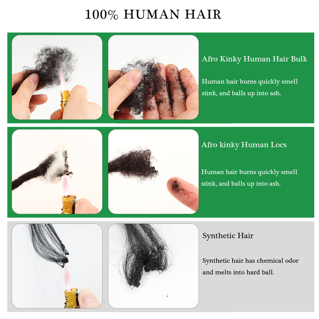 Orientfashion Afro Kinky Bulk Human Hair 30g