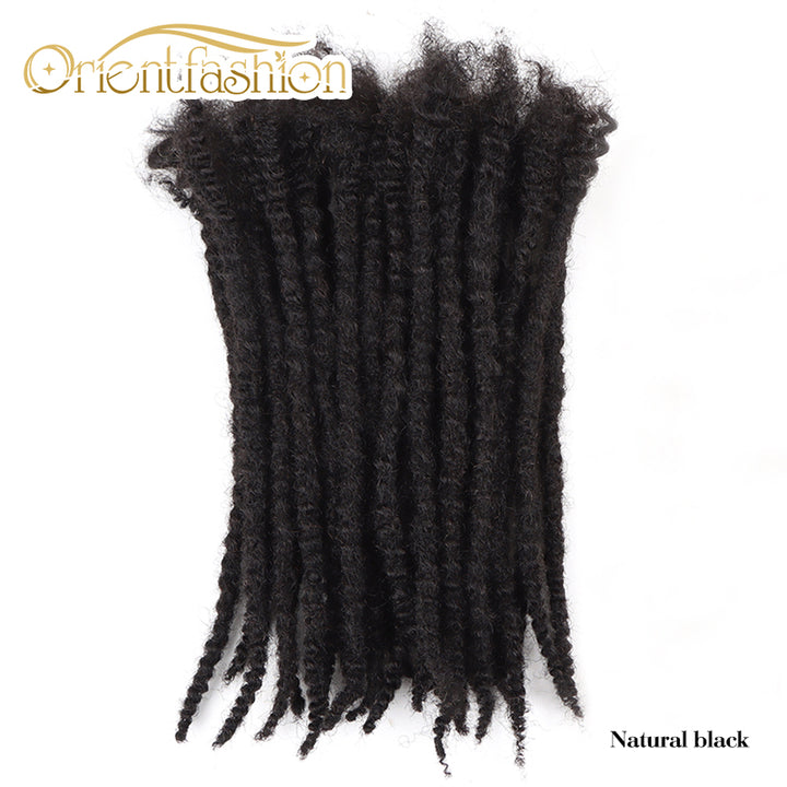 Orientfashion Textured Coiled Tips Loc Extensions Human Hair 8-20 Inch (20 Locs Per Bundle)