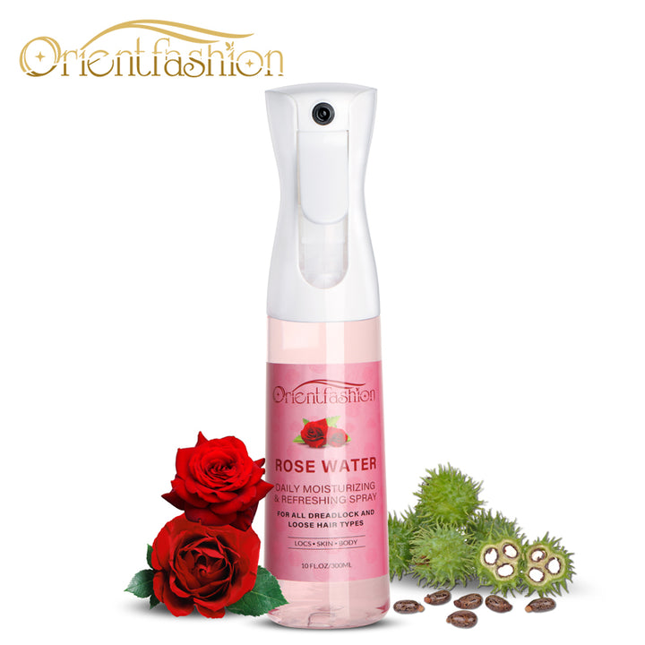 Orientfashion Moisturizing Refreshing Rose Water Spray for Locs 10oz