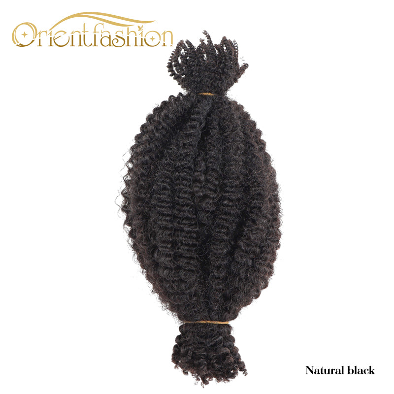 Orientfashion Pre Fluffed Kinky Curly Braiding Hair Pre-Separated Springy Afro Twist Crochet Hair for Locs Hair Extensions